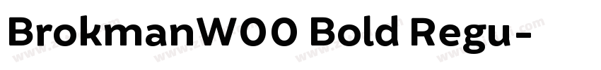 BrokmanW00 Bold Regu字体转换